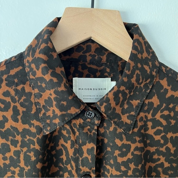 Maison Du Soir Hendricks Top in Cheetah Print - Picture 5 of 5